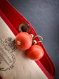 VICTORIAN CORAL EARRINGS