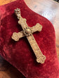 GEORGIAN 15CT GOLD CROSS PENDANT