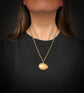 ANTIQUE 9CT GOLD EGG SHAPE PENDANT